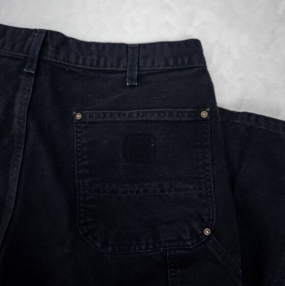Carhartt Carpenter Pants - Black Double Knee - Rugged Durable Workwear - 34x29 - Picture 7 of 8